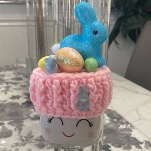 Easter Marshmallow Mug Hat Pink Rabbit Bunny Eggs
